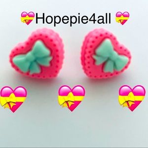 💝heart earrings 💝